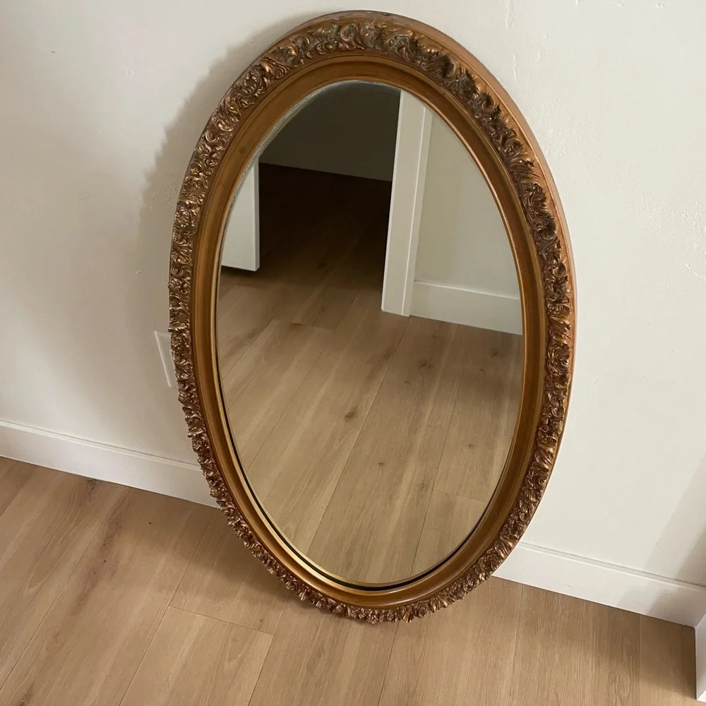Ornate Gold Mirror Wall Decor